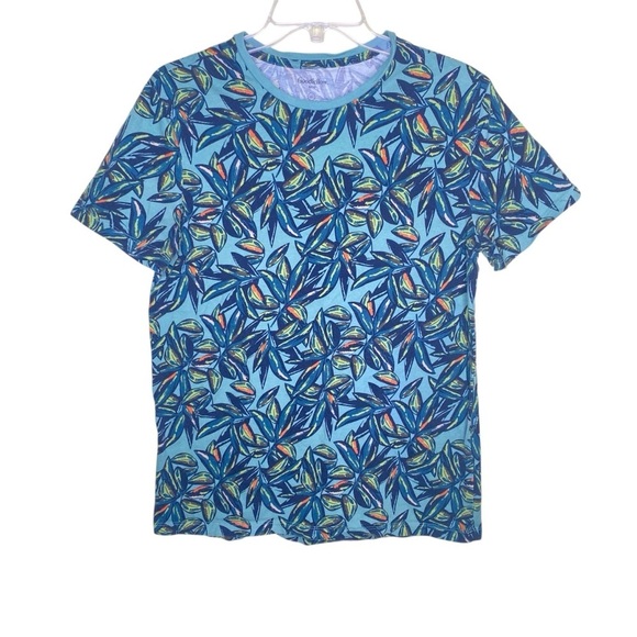 Goodfellow & Co Tropical Leaf Print T-Shirt Size Green Size M - Picture 1 of 6